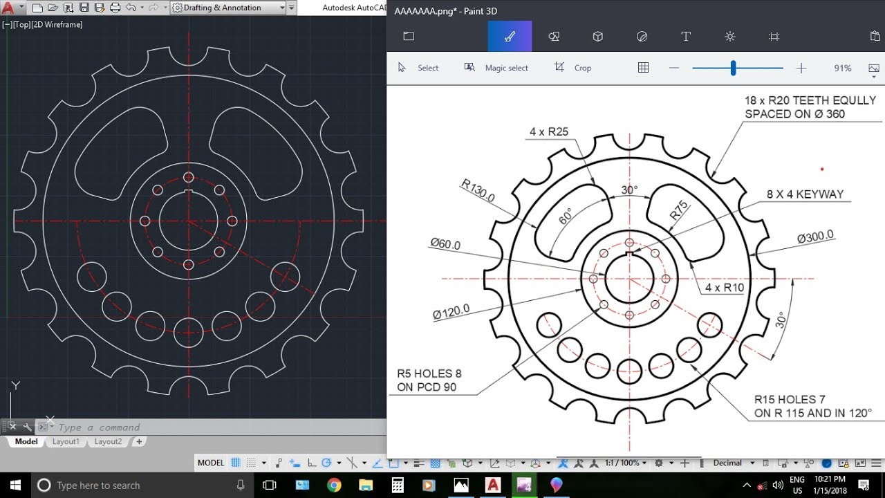cad drawings of gears
